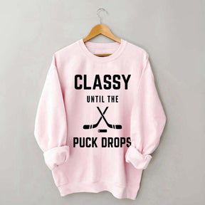 Classy Hockey Mom Sweatshirt