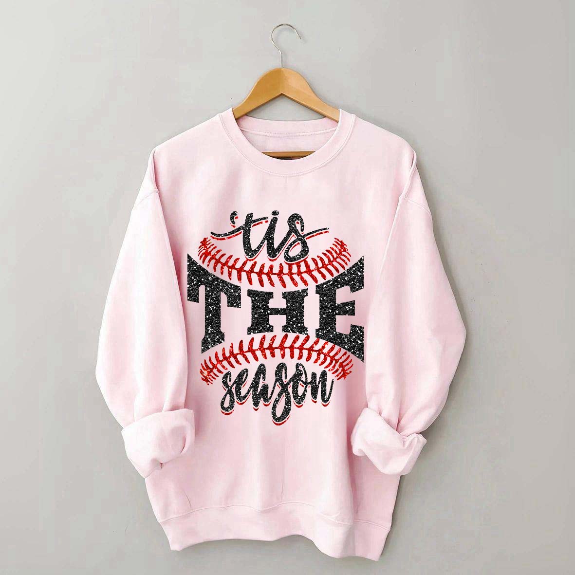 Tis The Season Baseball Sports Game Day Sweatshirt