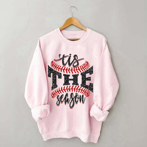 Tis The Season Baseball Sports Game Day Sweatshirt