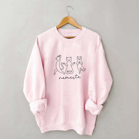 Groovy Cat Yoga Namaste Sweatshirt