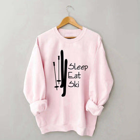 Sleep Eat Ski Sweatshirt