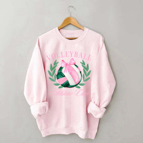Coquette Bow Volleyball Preppy Sweatshirt