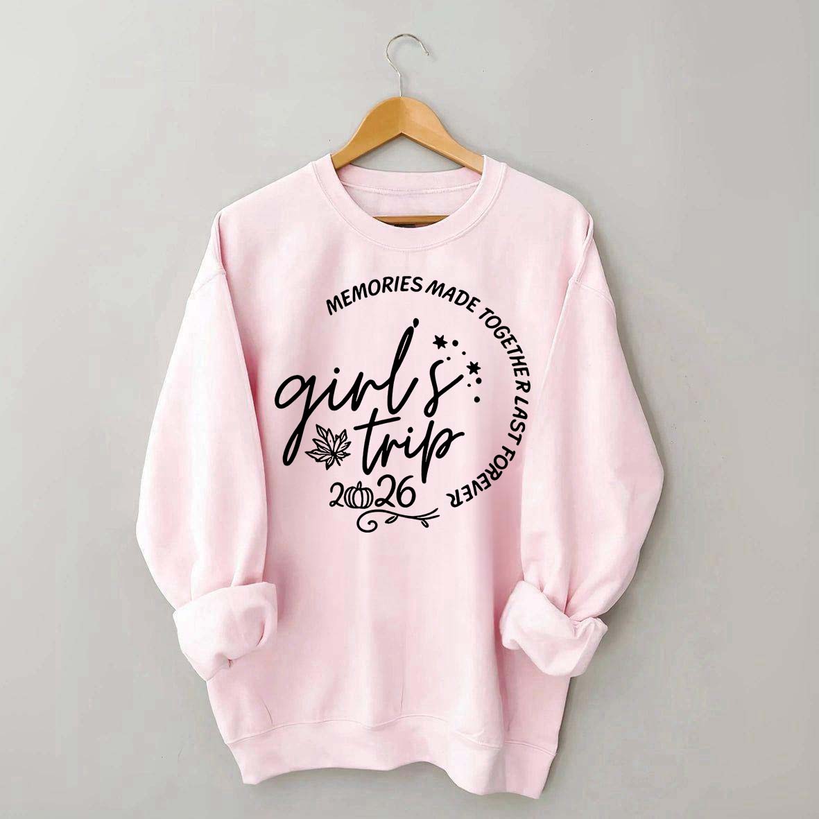 Personalized Year Matching Friends Fall Girls Trip Sweatshirt