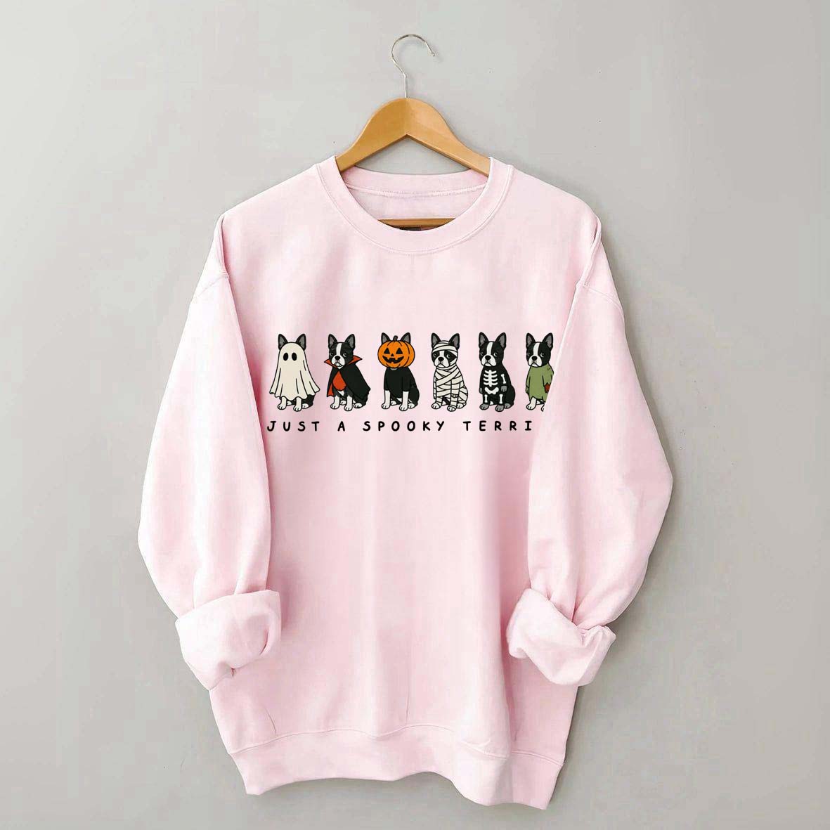 Spooky Boston Terrier Halloween Sweatshirt