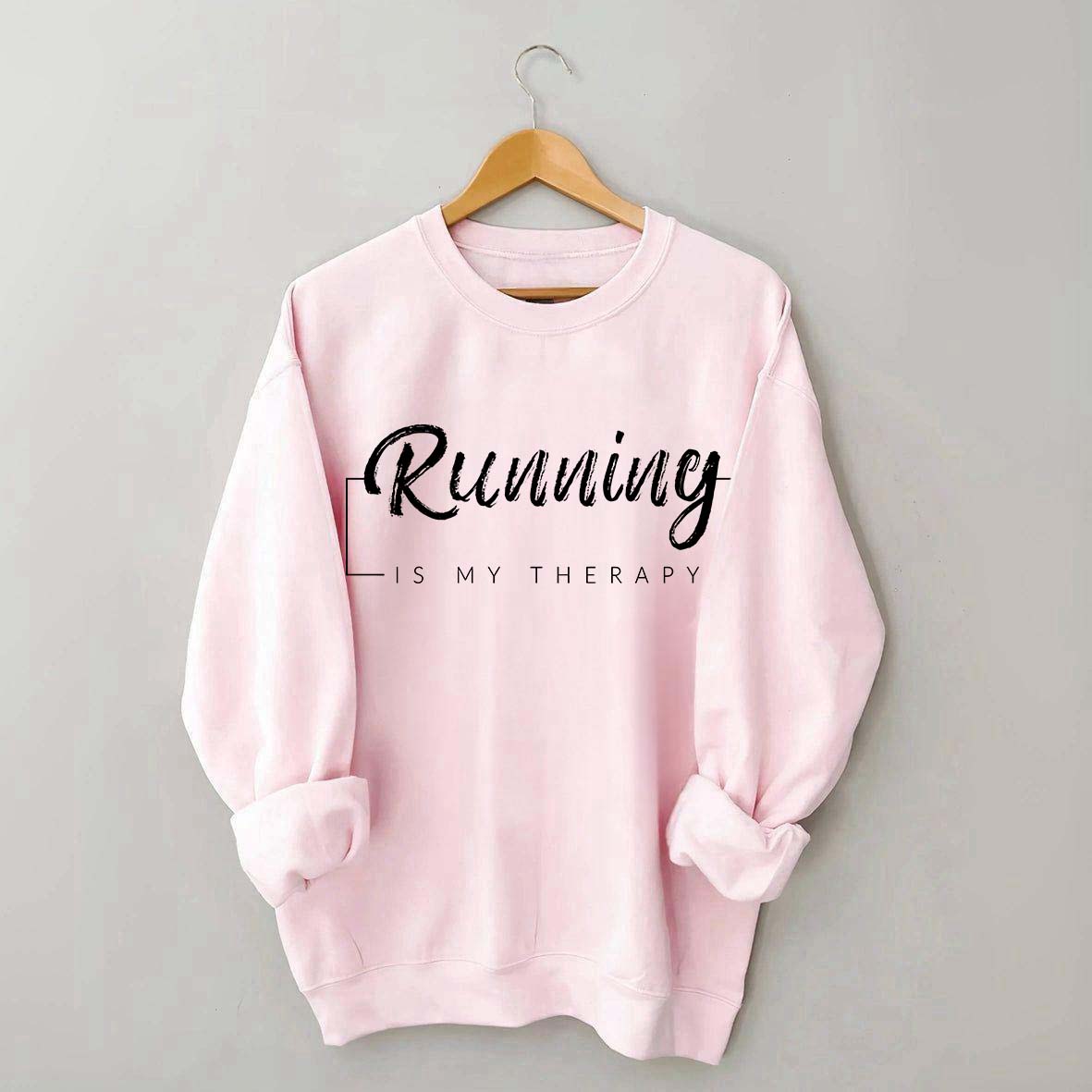 Running Is My Therapy Minimalist Sweatshirt