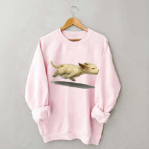 Cute Running Dog Sweatshirt
