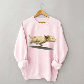 Cute Running Dog Sweatshirt