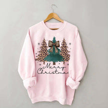 Merry and Bright Trees Chic Winter Sweatshirt
