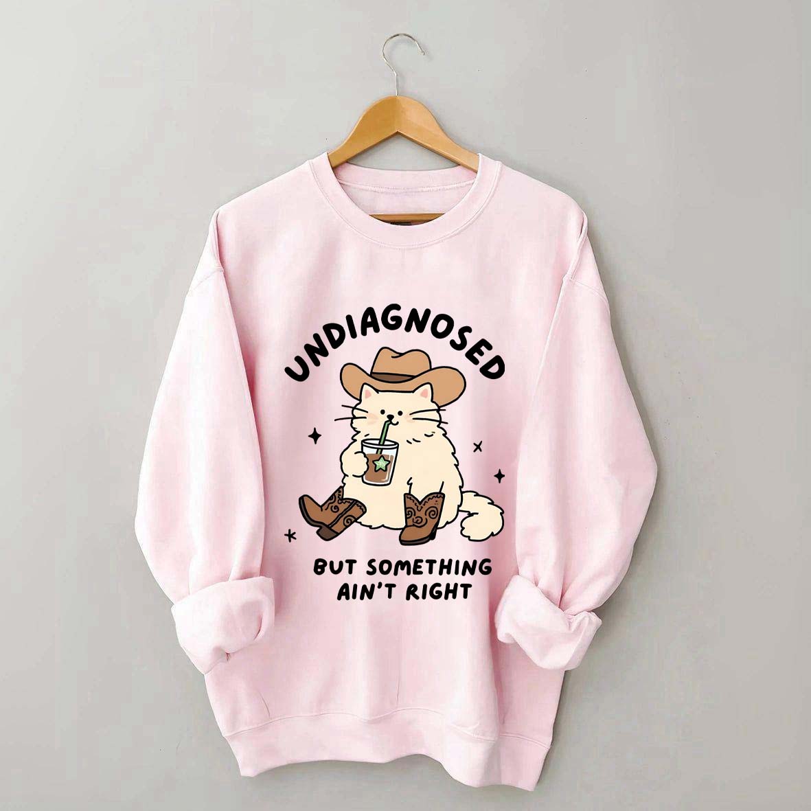 Undiagnosed But Something Ain't Right Cat Sweatshirt