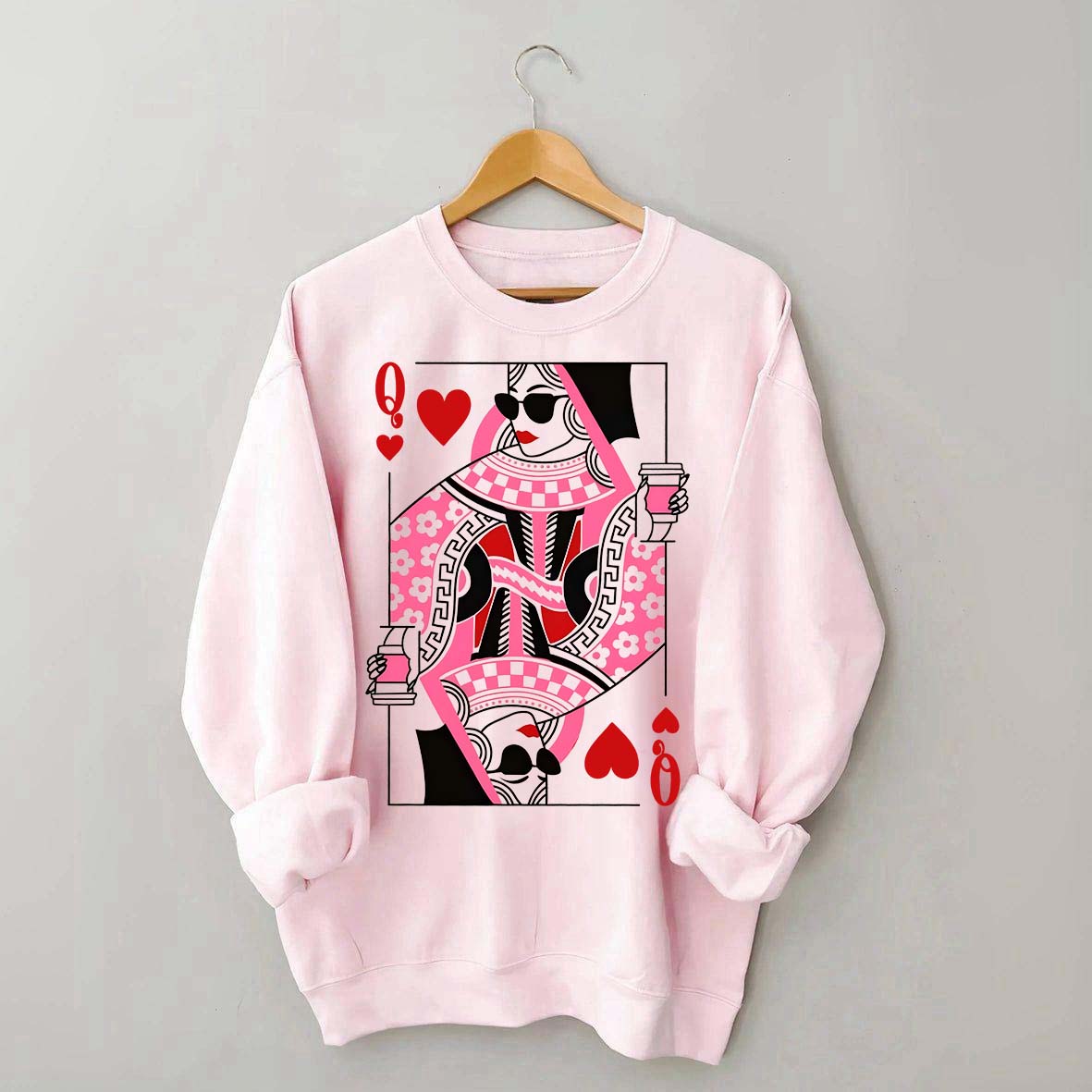 Queen of Hearts Coffee Sweatshirt