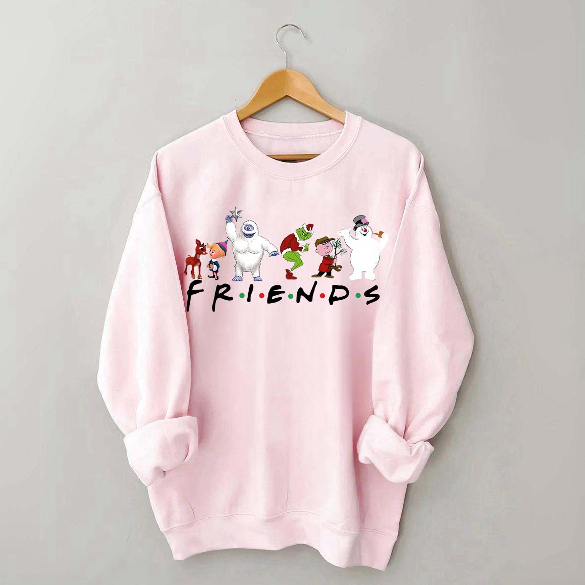 Cute Cartoon Christmas Friends Sweatshirt