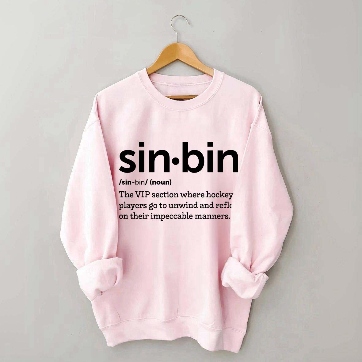 Sin Bin Funny Hockey Definition Sweatshirt