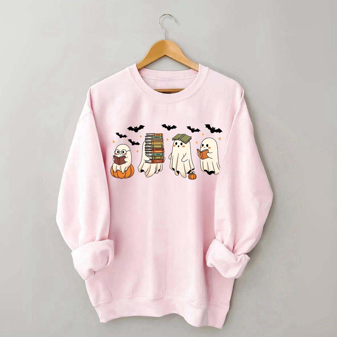 Reading Ghosts Halloween Lover Sweatshirt