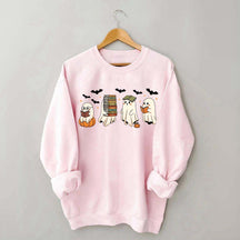 Reading Ghosts Halloween Lover Sweatshirt