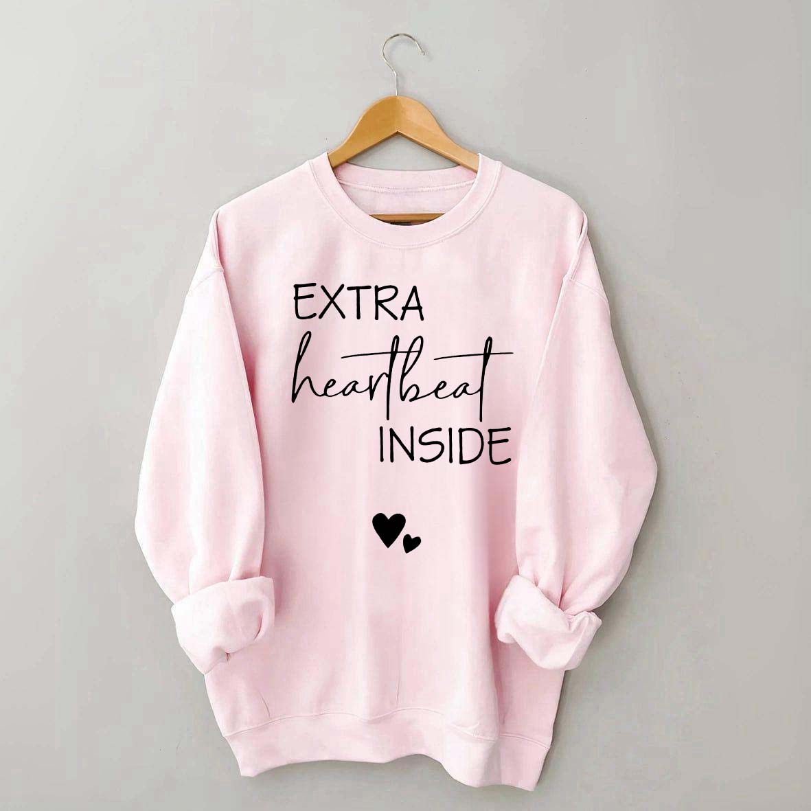 Extra Heartbeat Inside Minimalist Sweatshirt