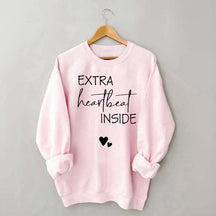 Extra Heartbeat Inside Minimalist Sweatshirt