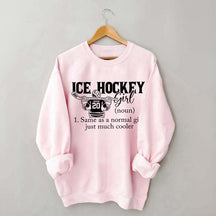 Personalized Hockey Girl Sweatshirt