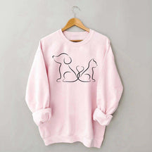 Cat Dog Lover Cute Sweatshirt