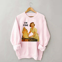 I'm Fine Retro Sweatshirt