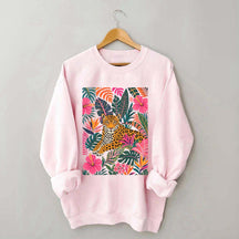 Tiger Floral Jungle Animal Sweatshirt