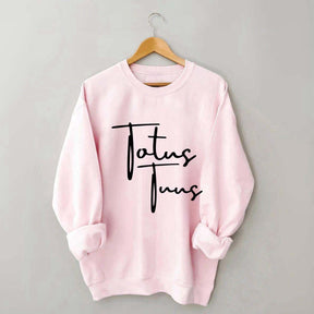 Totus Tuus Minimalist Catholic Sweatshirt