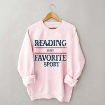 Retro Reading Is My Favorite Sport Sweatshirt