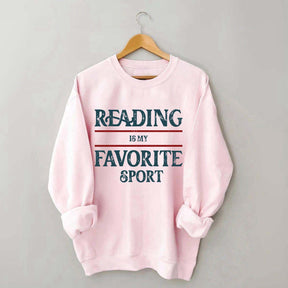 Retro Reading Is My Favorite Sport Sweatshirt