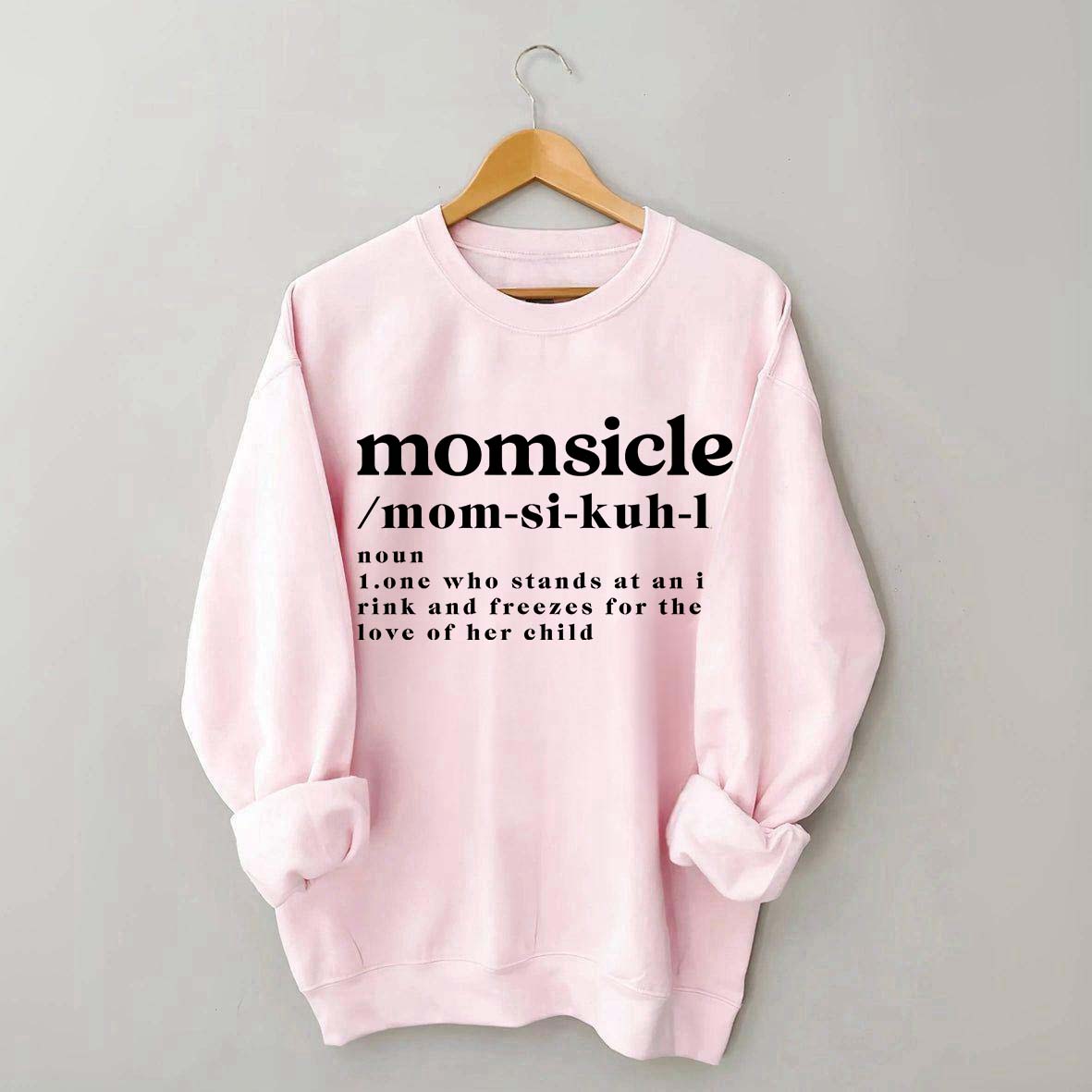Momsicle Definition Ice Hockey Sweatshirt