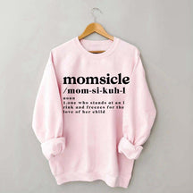 Momsicle Definition Ice Hockey Sweatshirt