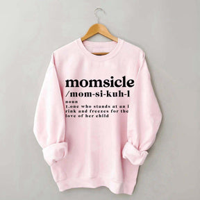 Momsicle Definition Ice Hockey Sweatshirt