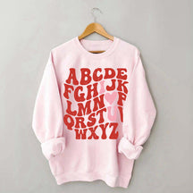 ABCs I Love You Valentines Sweatshirt