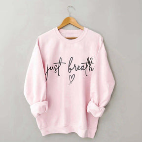 Just Breathe Yoga Lover Sweatshirt