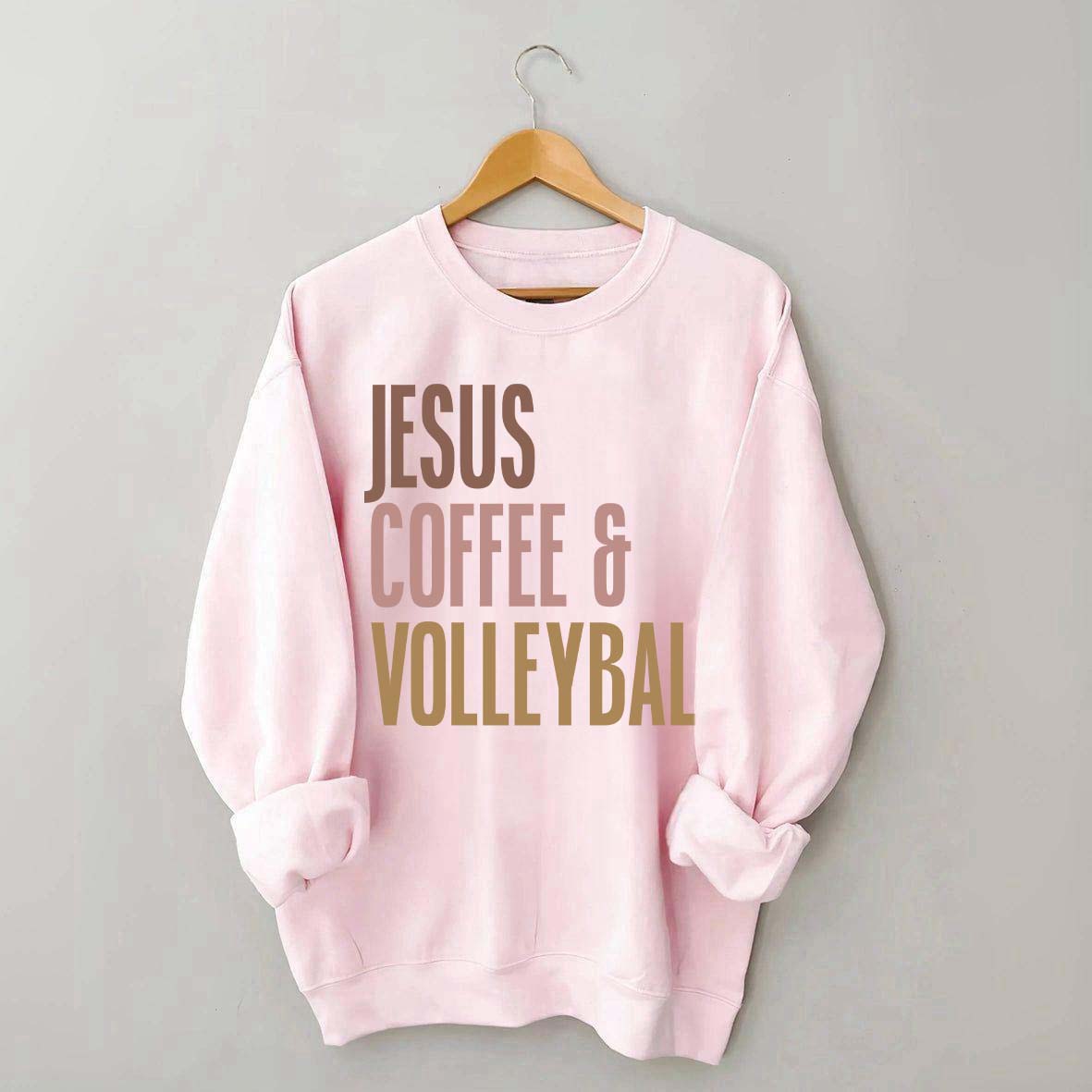 Jesus Coffee Volleyball Sweatshirt