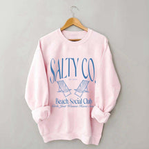 Custom Salty Co Beach Social Club Sweatshirt