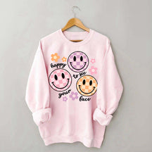 Comfort Colors Happy To See Your Face Sweatshirt