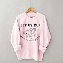 Run the Race Horses Sweatshirt