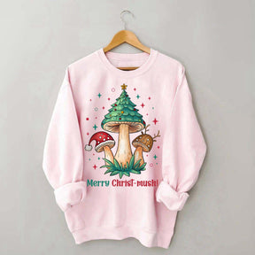 Retro Mushroom Christmas Sweatshirt