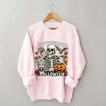Just Waiting for Halloween Retro Halloween Sweatshirt