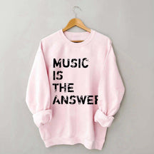 Retro Music is the Answer Sweatshirt