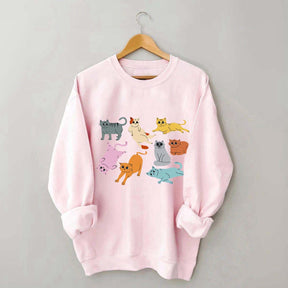 Funny Retro Cat Sweatshirt