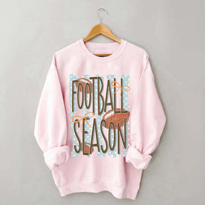 Trendy Stripes Football Mom Sweatshirt