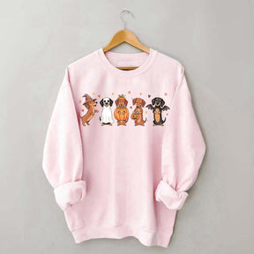 Cute Wiener Dog Halloween Dachshund Sweatshirt