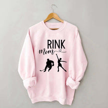 Rink Mom Hockey And Figure Skating Mom Sweatshirt