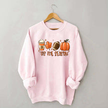 Tis The Season Coffee Football Sweatshirt