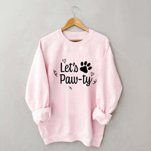 Lets Paw-Ty Dog Birthday Party Sweatshirt