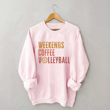 Weekends coffee volleyball Members Sweatshirt