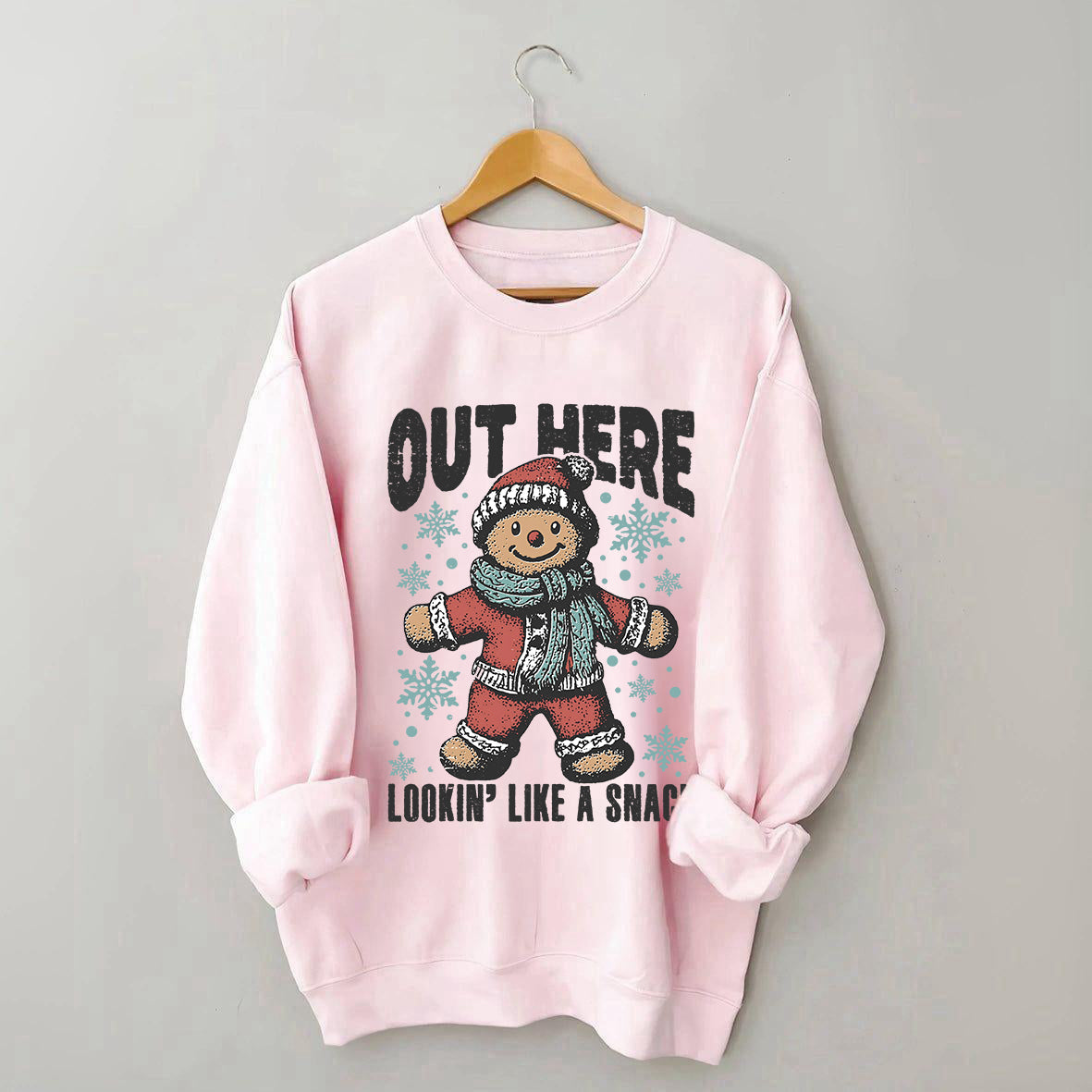 Funny Christmas  Cute Gingerbread Sweatshirt