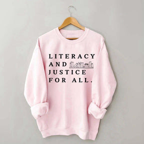Literacy and Justice For All Book Club Sweatshirt