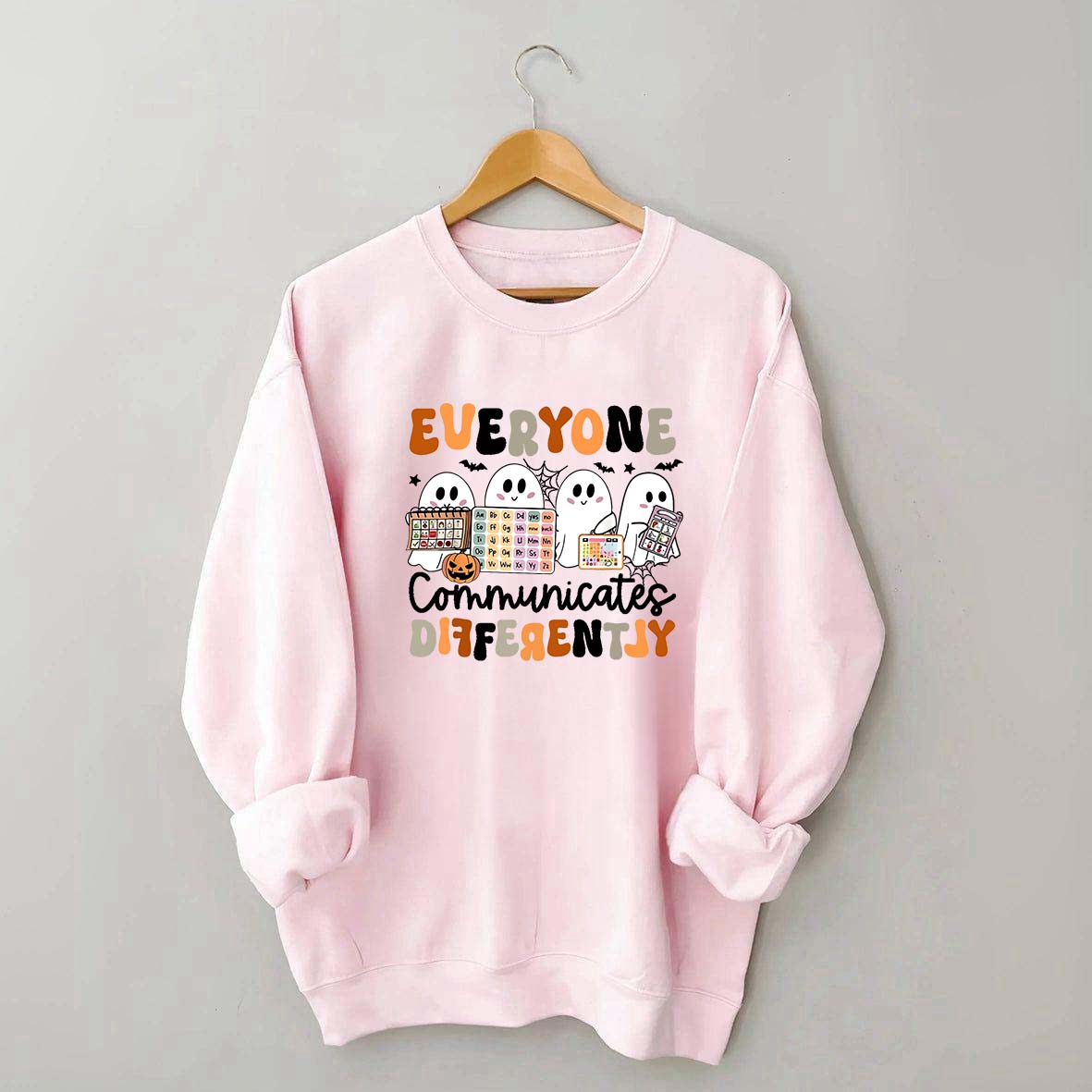 Halloween Everyone Communicates Differently Sweatshirt
