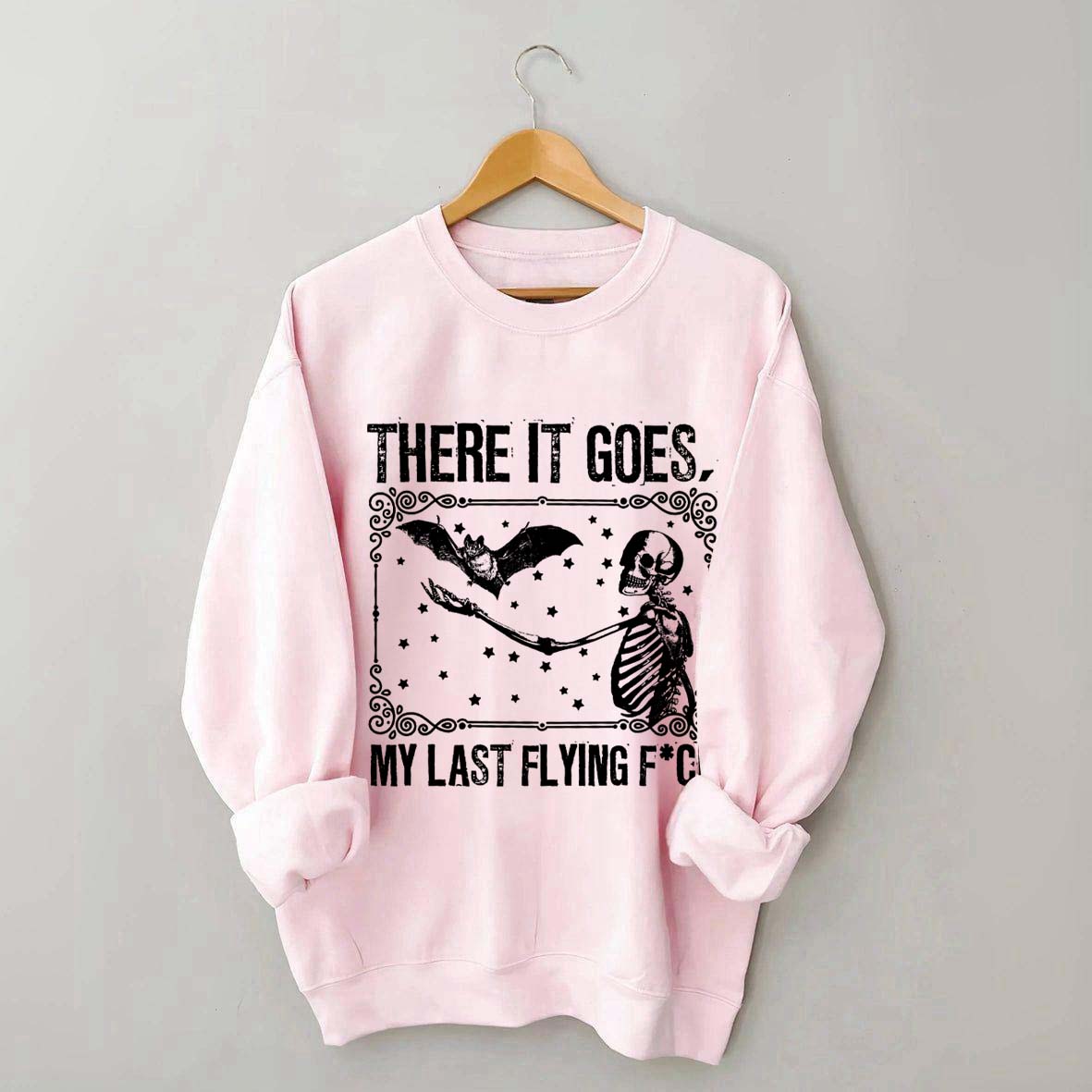 Skeleton Bat Spooky Halloween Sweatshirt